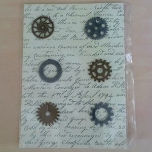 5/$15 Gear Metal Icons 6 Pc